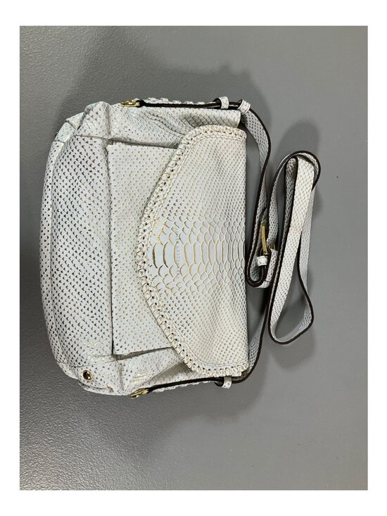 Aimee Kestenberg Handbags - Aimee Kestenberg Gold Python Pebble Leather Crossbody Bag - Adjustable Strap, In